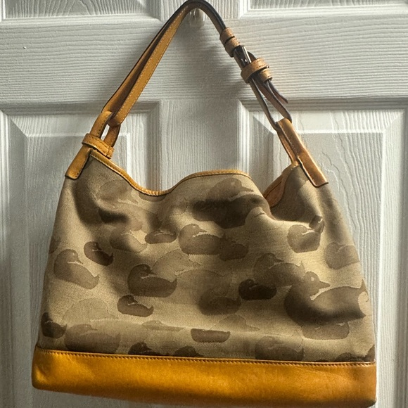 Dooney & Bourke Duck Print Camo Duck Satchel - Picture 2 of 16